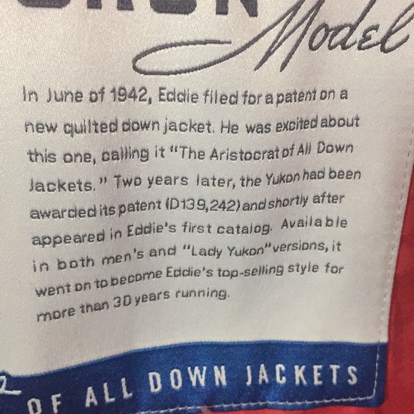 Eddie Bauer Winter Premium Goose Down Jacket EB550 Fill - Picture 8 of 11